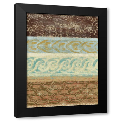 Decorative Patterns III Black Modern Wood Framed Art Print by Saunders, Alonzo