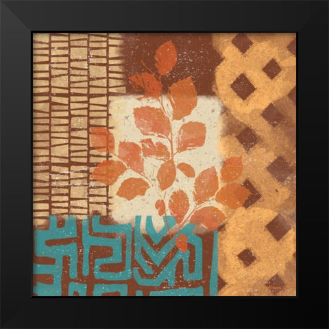 Tribal Life I Black Modern Wood Framed Art Print by Saunders, Alonzo