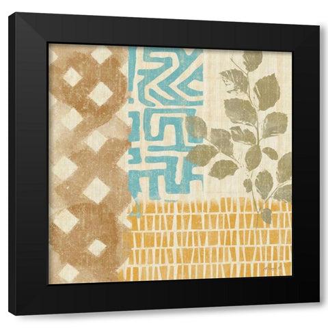 Tribal Life IV Black Modern Wood Framed Art Print by Saunders, Alonzo
