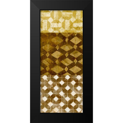 Tiled Up I Black Modern Wood Framed Art Print by Saunders, Alonzo
