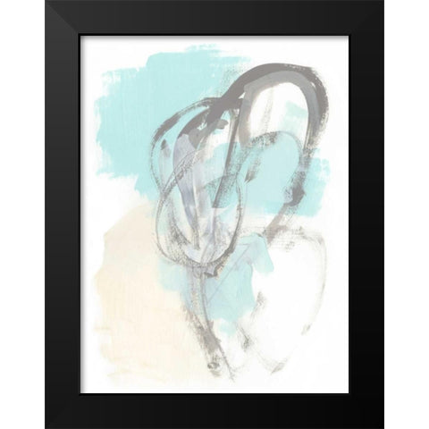 Perpetual Gesture IV Black Modern Wood Framed Art Print by Vess, June Erica