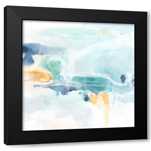 Liquid Vista I Black Modern Wood Framed Art Print by Vess, June Erica
