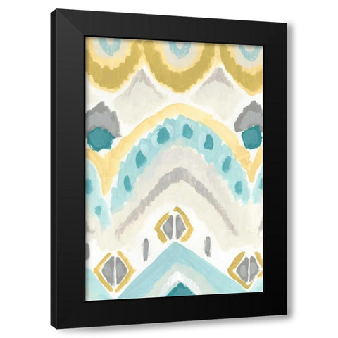 Textile Impression I Black Modern Wood Framed Art Print with Double Matting by Vess, June Erica