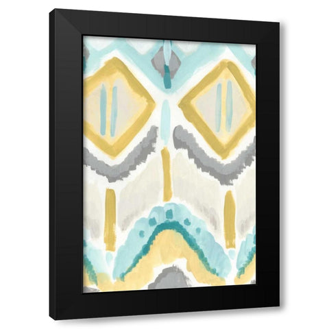 Textile Impression II Black Modern Wood Framed Art Print with Double Matting by Vess, June Erica