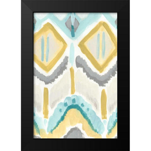 Textile Impression II Black Modern Wood Framed Art Print by Vess, June Erica