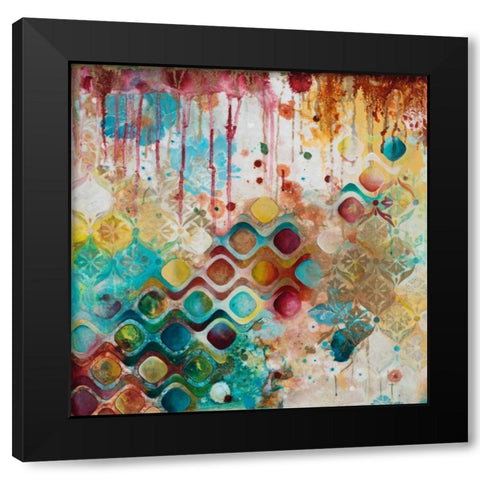 For the Sake of Richness Black Modern Wood Framed Art Print by Robinson, Heather