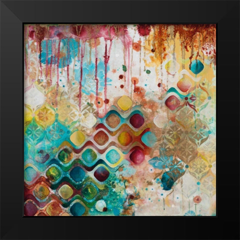For the Sake of Richness Black Modern Wood Framed Art Print by Robinson, Heather