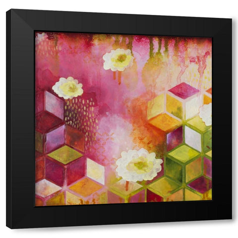 Path of Reflection II Black Modern Wood Framed Art Print with Double Matting by Robinson, Heather