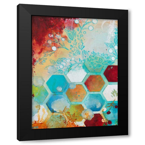 Aflutter I Black Modern Wood Framed Art Print with Double Matting by Robinson, Heather