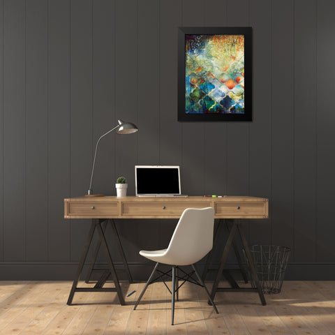Moroccan Fantasy I Black Modern Wood Framed Art Print by Robinson, Heather