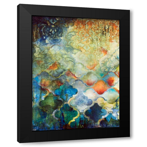 Moroccan Fantasy I Black Modern Wood Framed Art Print with Double Matting by Robinson, Heather