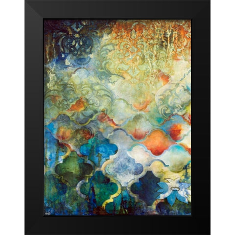Moroccan Fantasy I Black Modern Wood Framed Art Print by Robinson, Heather