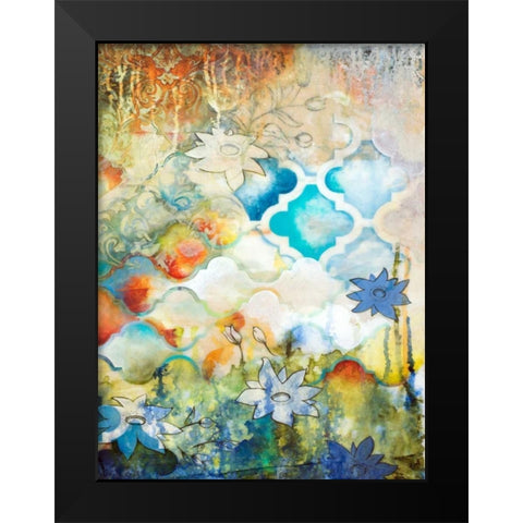 Moroccan Fantasy II Black Modern Wood Framed Art Print by Robinson, Heather