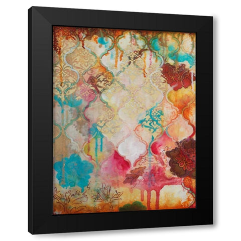 Moroccan Fantasy III Black Modern Wood Framed Art Print with Double Matting by Robinson, Heather