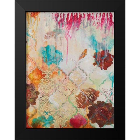 Moroccan Fantasy IV Black Modern Wood Framed Art Print by Robinson, Heather