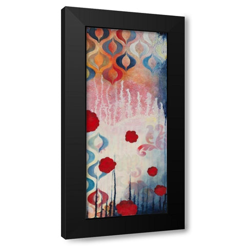 Flourish I Black Modern Wood Framed Art Print with Double Matting by Robinson, Heather