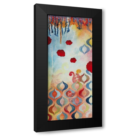 Flourish II Black Modern Wood Framed Art Print with Double Matting by Robinson, Heather