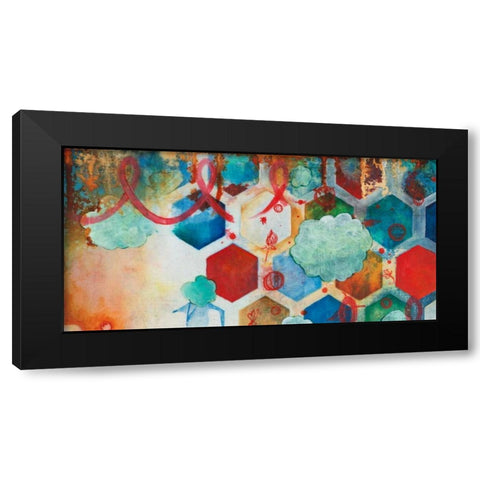 Playing Smart I Black Modern Wood Framed Art Print with Double Matting by Robinson, Heather