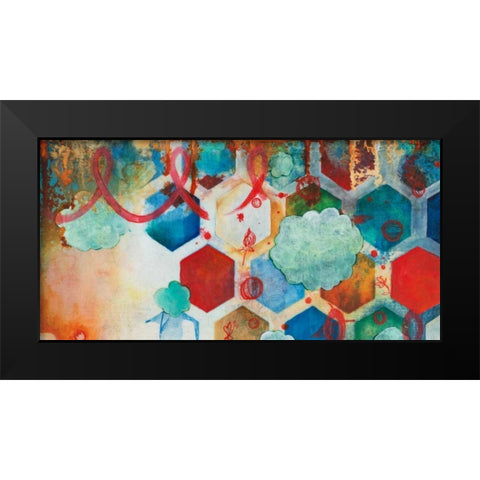 Playing Smart I Black Modern Wood Framed Art Print by Robinson, Heather