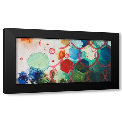 Playing Smart II Black Modern Wood Framed Art Print by Robinson, Heather