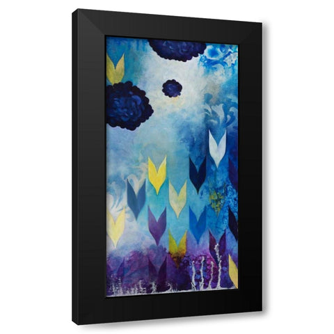 Serene Pleasures II Black Modern Wood Framed Art Print with Double Matting by Robinson, Heather