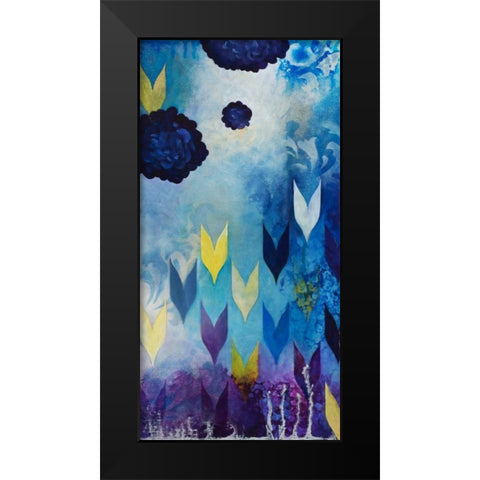 Serene Pleasures II Black Modern Wood Framed Art Print by Robinson, Heather