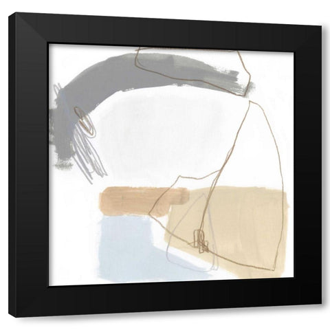 Overture II Black Modern Wood Framed Art Print by Vess, June Erica
