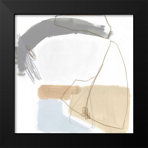 Overture II Black Modern Wood Framed Art Print by Vess, June Erica