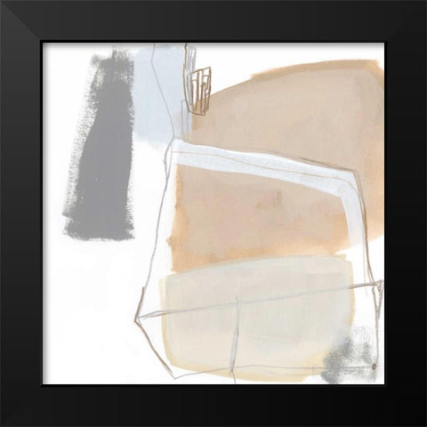 Overture V Black Modern Wood Framed Art Print by Vess, June Erica