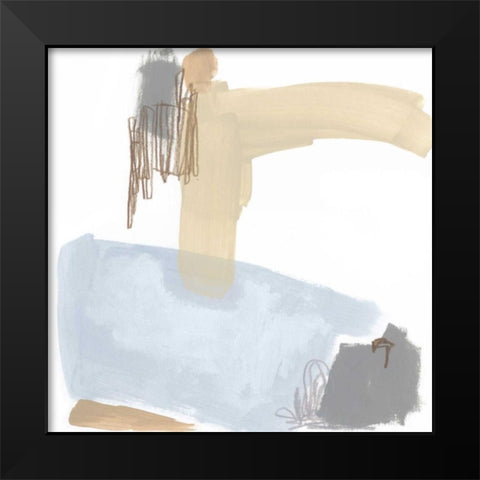 Overture VII Black Modern Wood Framed Art Print by Vess, June Erica