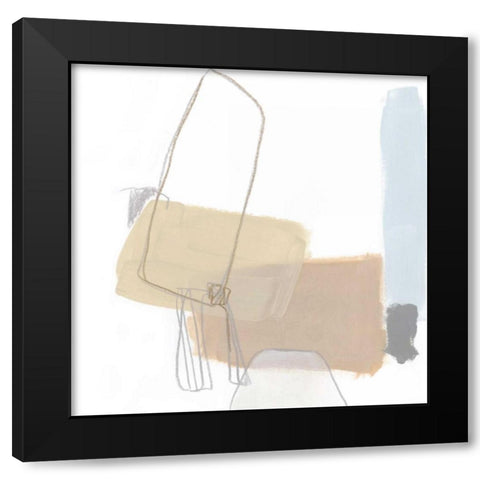 Overture VIII Black Modern Wood Framed Art Print by Vess, June Erica