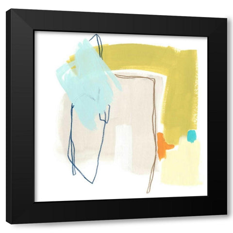 Adagio II Black Modern Wood Framed Art Print with Double Matting by Vess, June Erica