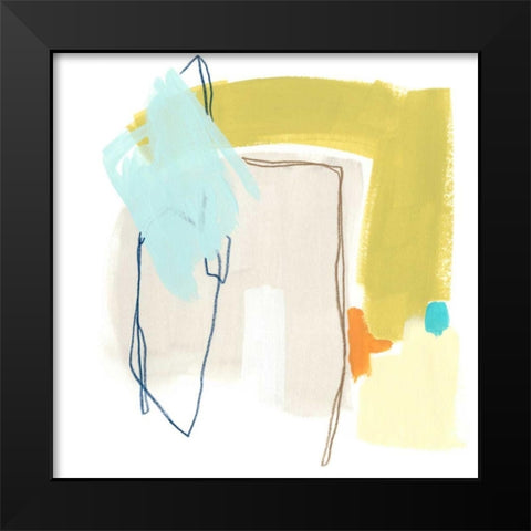 Adagio II Black Modern Wood Framed Art Print by Vess, June Erica