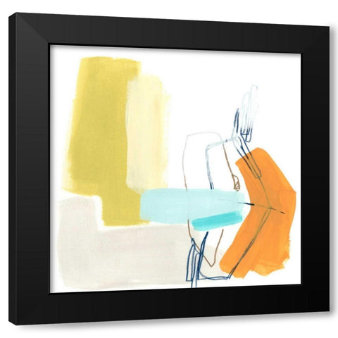 Adagio IV Black Modern Wood Framed Art Print by Vess, June Erica
