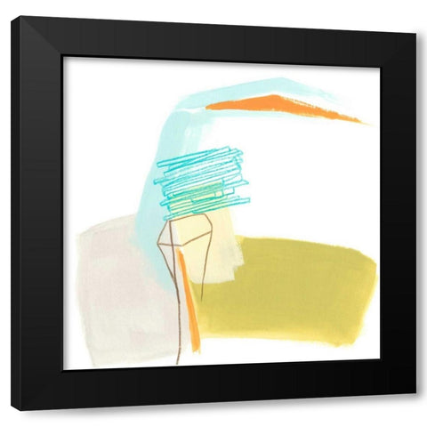 Adagio V Black Modern Wood Framed Art Print with Double Matting by Vess, June Erica