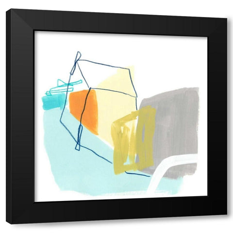 Adagio VI Black Modern Wood Framed Art Print by Vess, June Erica