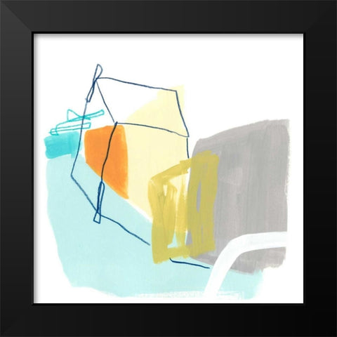 Adagio VI Black Modern Wood Framed Art Print by Vess, June Erica