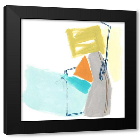 Adagio VII Black Modern Wood Framed Art Print with Double Matting by Vess, June Erica
