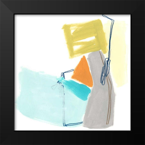 Adagio VII Black Modern Wood Framed Art Print by Vess, June Erica