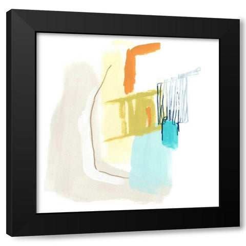 Adagio VIII Black Modern Wood Framed Art Print with Double Matting by Vess, June Erica