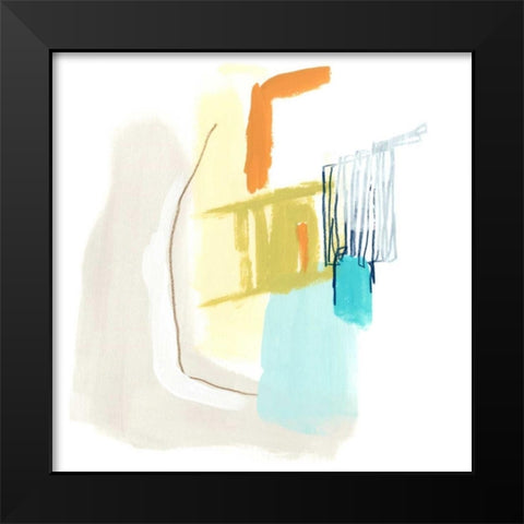 Adagio VIII Black Modern Wood Framed Art Print by Vess, June Erica