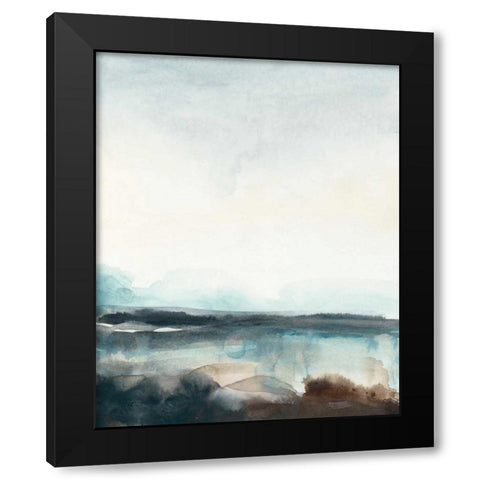 Horizon Flow I Black Modern Wood Framed Art Print with Double Matting by Vess, June Erica