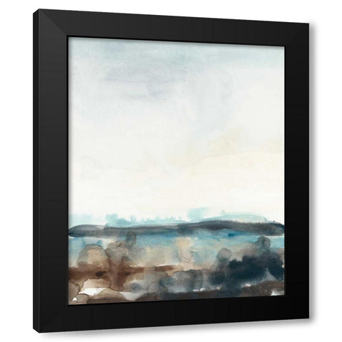 Horizon Flow II Black Modern Wood Framed Art Print with Double Matting by Vess, June Erica