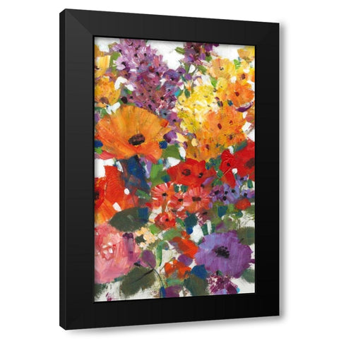 Fresh Floral I Black Modern Wood Framed Art Print by OToole, Tim