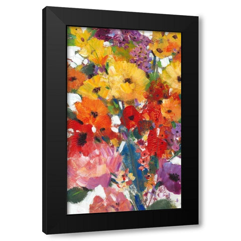 Fresh Floral II Black Modern Wood Framed Art Print by OToole, Tim