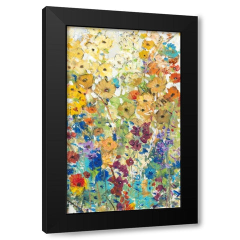 Meadow Floral I Black Modern Wood Framed Art Print by OToole, Tim