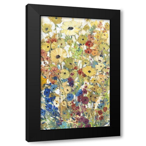 Meadow Floral II Black Modern Wood Framed Art Print by OToole, Tim