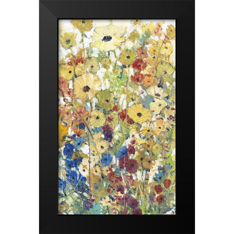 Meadow Floral II Black Modern Wood Framed Art Print by OToole, Tim