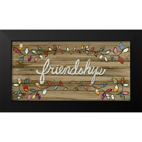Love and Laughter II Black Modern Wood Framed Art Print by Vess, June Erica