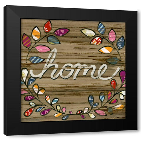 Love and Laughter IV Black Modern Wood Framed Art Print by Vess, June Erica